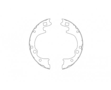 Bromsbackar, sats KBS-4401 Kavo parts