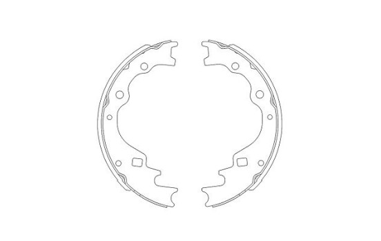 Bromsbackar, sats KBS-5401 Kavo parts