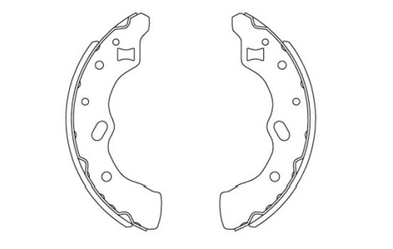 Bromsbackar, sats KBS-5406 Kavo parts