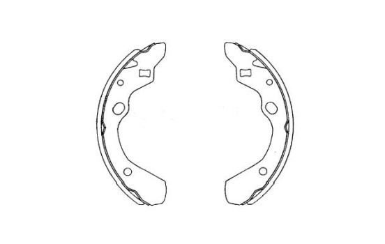 Bromsbackar, sats KBS-5411 Kavo parts