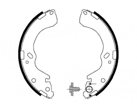 Bromsbackar, sats KBS-5421 Kavo parts