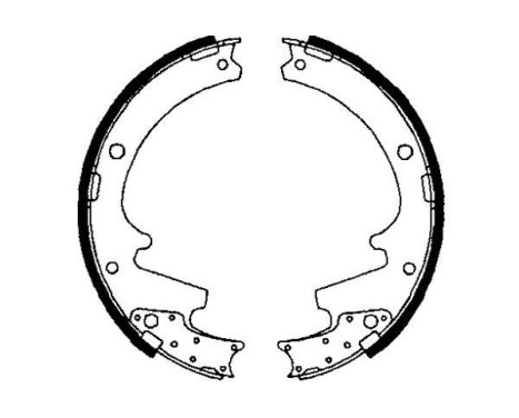 Bromsbackar, sats KBS-6418 Kavo parts, bild 2
