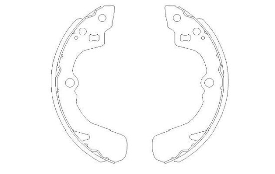 Bromsbackar, sats KBS-8905 Kavo parts, bild 2