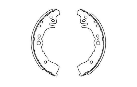 Bromsbackar, sats KBS-9917 Kavo parts, bild 2