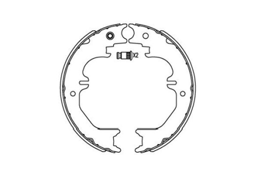 Bromsbackar, sats KBS-9923 Kavo parts, bild 2