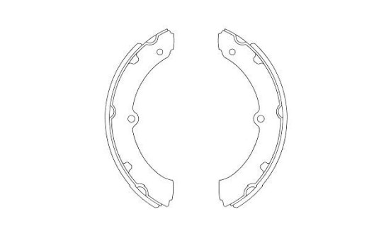 Bromsbackar, sats KBS-9937 Kavo parts, bild 2