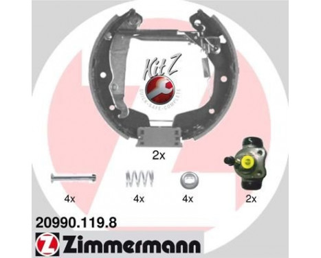 Bromsbackar, sats KIT Z, bild 2