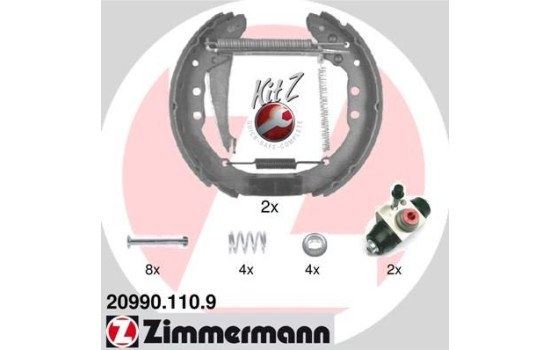 Bromsbackar, sats KIT Z, bild 2