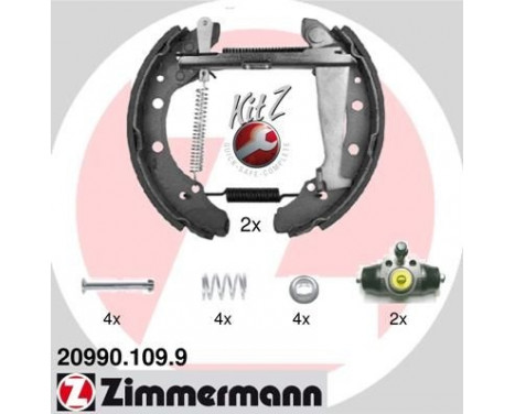 Bromsbackar, sats KIT Z, bild 2