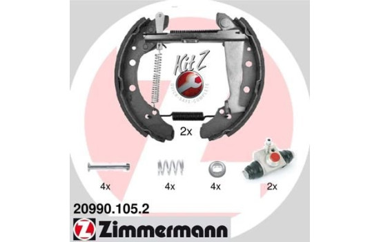 Bromsbackar, sats KIT Z, bild 2