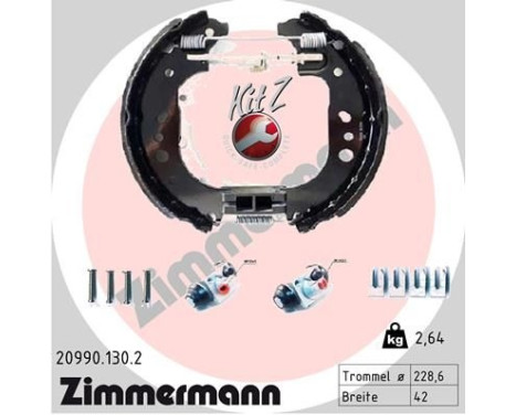 Bromsbackar, sats KIT Z