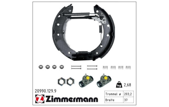 Bromsbackar, sats KIT Z, bild 2