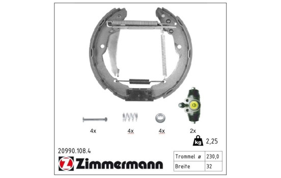 Bromsbackar, sats KIT Z, bild 2