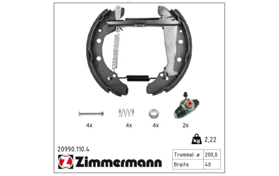 Bromsbackar, sats KIT Z, bild 2