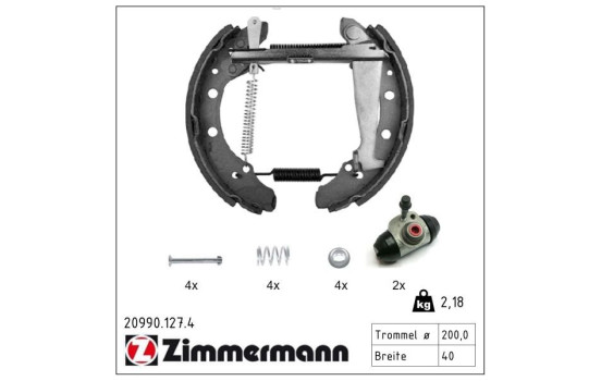 Bromsbackar, sats KIT Z, bild 2
