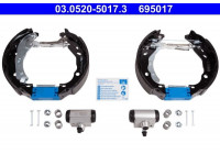 Bromsbackar, sats Original ATE TopKit 03.0520-5017.3