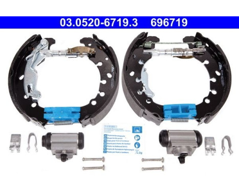 Bromsbackar, sats Original ATE TopKit 03.0520-6719.3