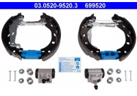 Bromsbackar, sats Original ATE TopKit 03.0520-9520.3