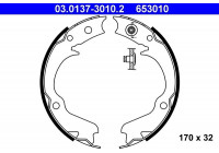 Bromsbackar, sats, parkeringsbroms 03.0137-3010.2 ATE