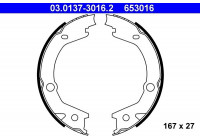 Bromsbackar, sats, parkeringsbroms 03.0137-3016.2 ATE