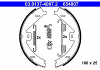 Bromsbackar, sats, parkeringsbroms 03.0137-4007.2 ATE