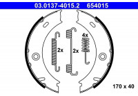 Bromsbackar, sats, parkeringsbroms 03.0137-4015.2 ATE