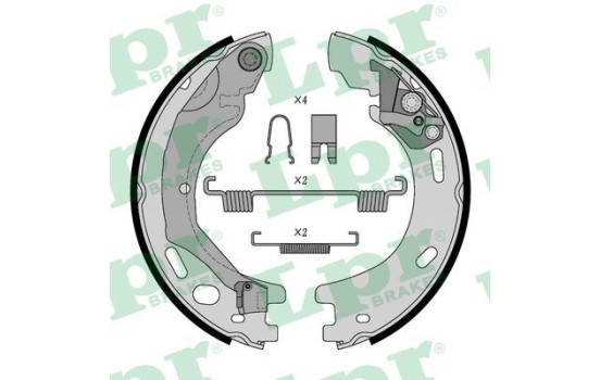 Bromsbackar, sats, parkeringsbroms 09570 Lpr