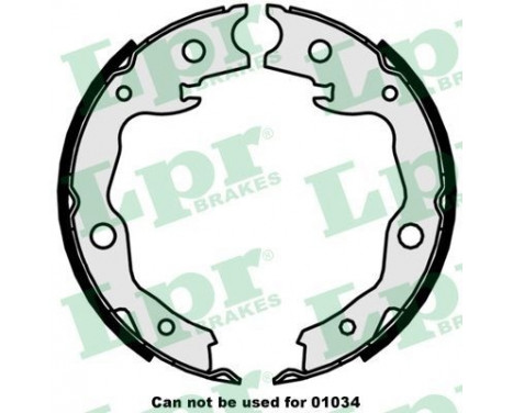 Bromsbackar, sats, parkeringsbroms 09870 Lpr