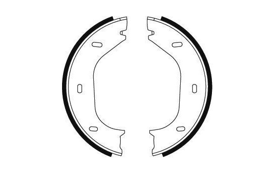 Bromsbackar, sats, parkeringsbroms 8020 ABS, bild 2