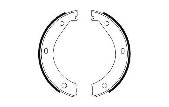 Bromsbackar, sats, parkeringsbroms 8805 ABS