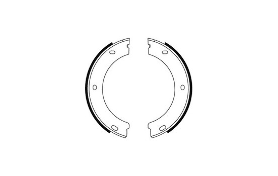 Bromsbackar, sats, parkeringsbroms 8863 ABS, bild 2