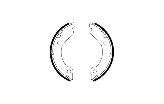 Bromsbackar, sats, parkeringsbroms 8910 ABS, bild 2