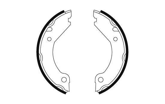Bromsbackar, sats, parkeringsbroms 8910 ABS
