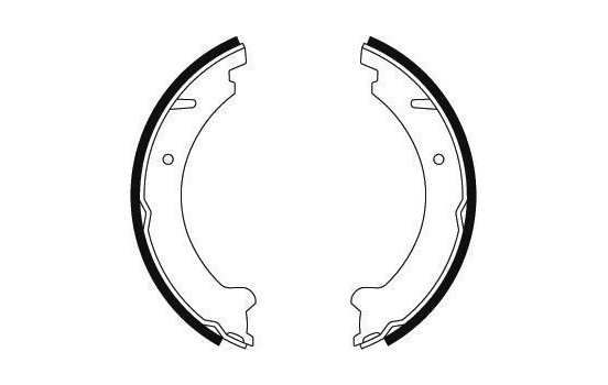 Bromsbackar, sats, parkeringsbroms 8925 ABS