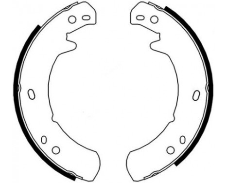 Bromsbackar, sats, parkeringsbroms 8955 ABS, bild 2