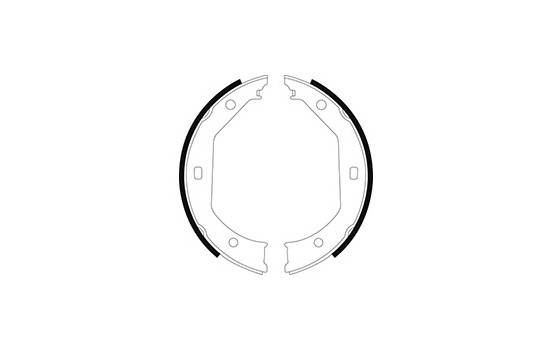 Bromsbackar, sats, parkeringsbroms 8973 ABS, bild 2