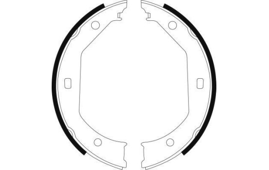 Bromsbackar, sats, parkeringsbroms 8973 ABS