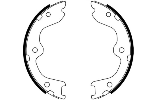 Bromsbackar, sats, parkeringsbroms 9231 ABS, bild 2