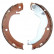Bromsbackar, sats, parkeringsbroms 9326 ABS