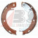 Bromsbackar, sats, parkeringsbroms 9326 ABS, miniatyr 2