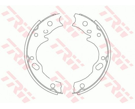 Bromsbackar, sats, parkeringsbroms GS7169 TRW, bild 2