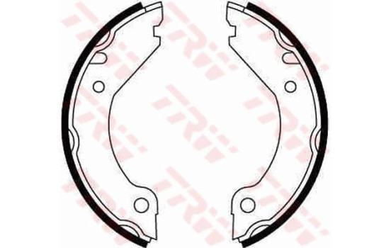 Bromsbackar, sats, parkeringsbroms GS8204 TRW, bild 2