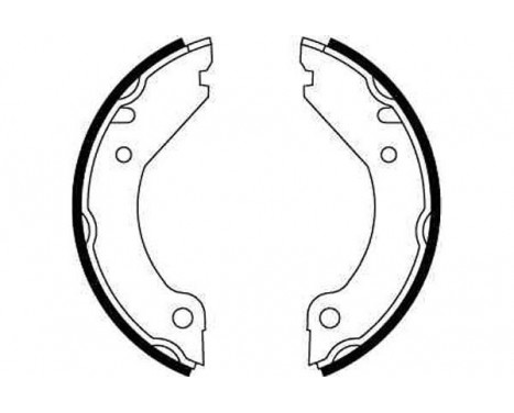 Bromsbackar, sats, parkeringsbroms GS8204 TRW, bild 3