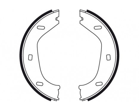 Bromsbackar, sats, parkeringsbroms GS8219 TRW, bild 2