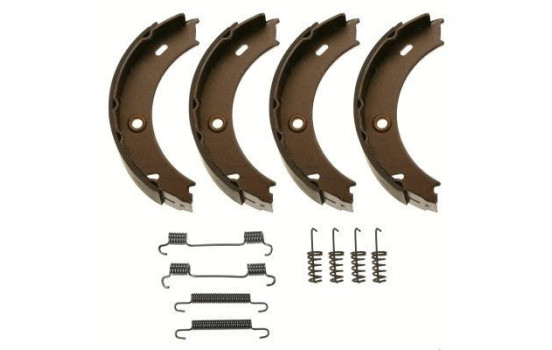 Bromsbackar, sats, parkeringsbroms GS8466 TRW