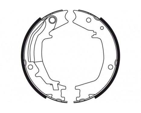 Bromsbackar, sats, parkeringsbroms GS8489 TRW, bild 2