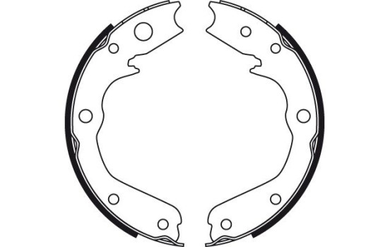 Bromsbackar, sats, parkeringsbroms GS8497 TRW, bild 2