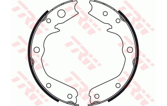 Bromsbackar, sats, parkeringsbroms GS8497 TRW, bild 3