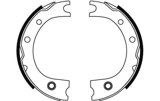 Bromsbackar, sats, parkeringsbroms GS8716 TRW, bild 2
