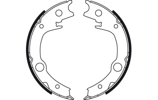 Bromsbackar, sats, parkeringsbroms GS8723 TRW, bild 3